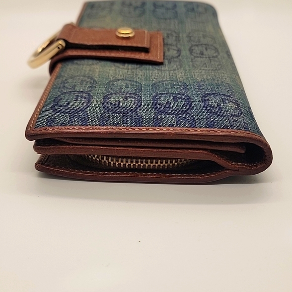 GUCCI DENIM TOTE AND LONG WALLET BUNDLE - Picture 15 of 16